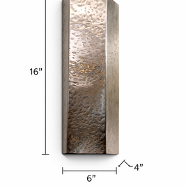 CWS233 Textured stainless steel wall sconce