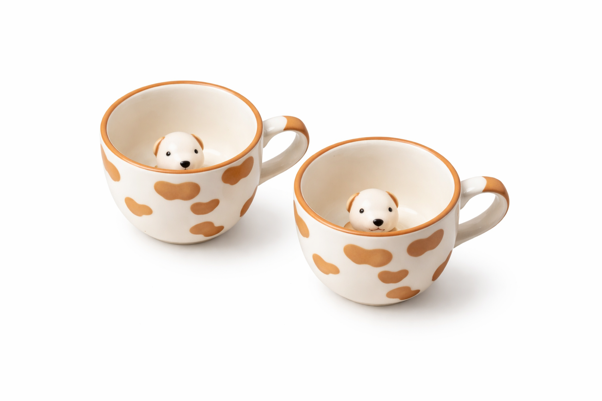 Doggo Mug | Cute Dog Ceramic Mug | Aesthetic Coffee Cup - https://artecasa.in/