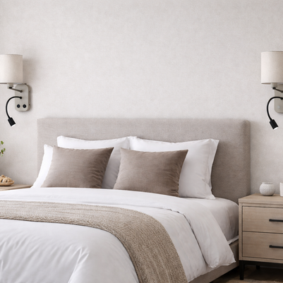 CWS230 Dual Glow Beige Sconce - The Black Steel