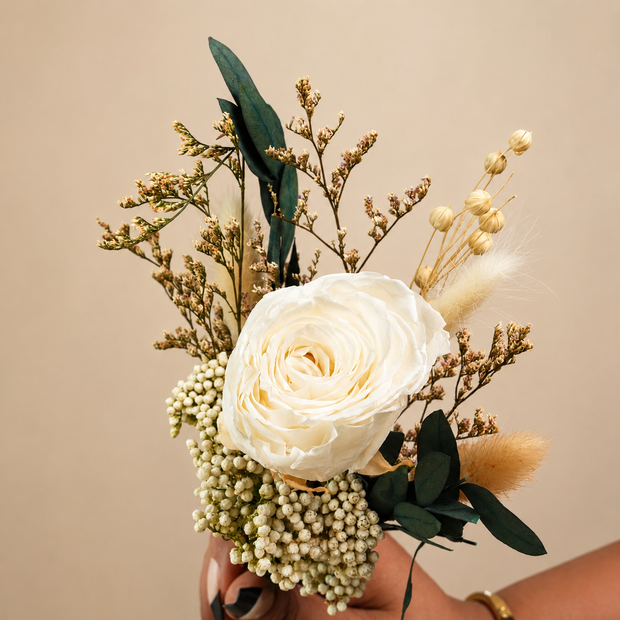 Decorative preserved rose bouquet home décor