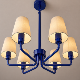 Royal Blue Contemporary Ceiling Light