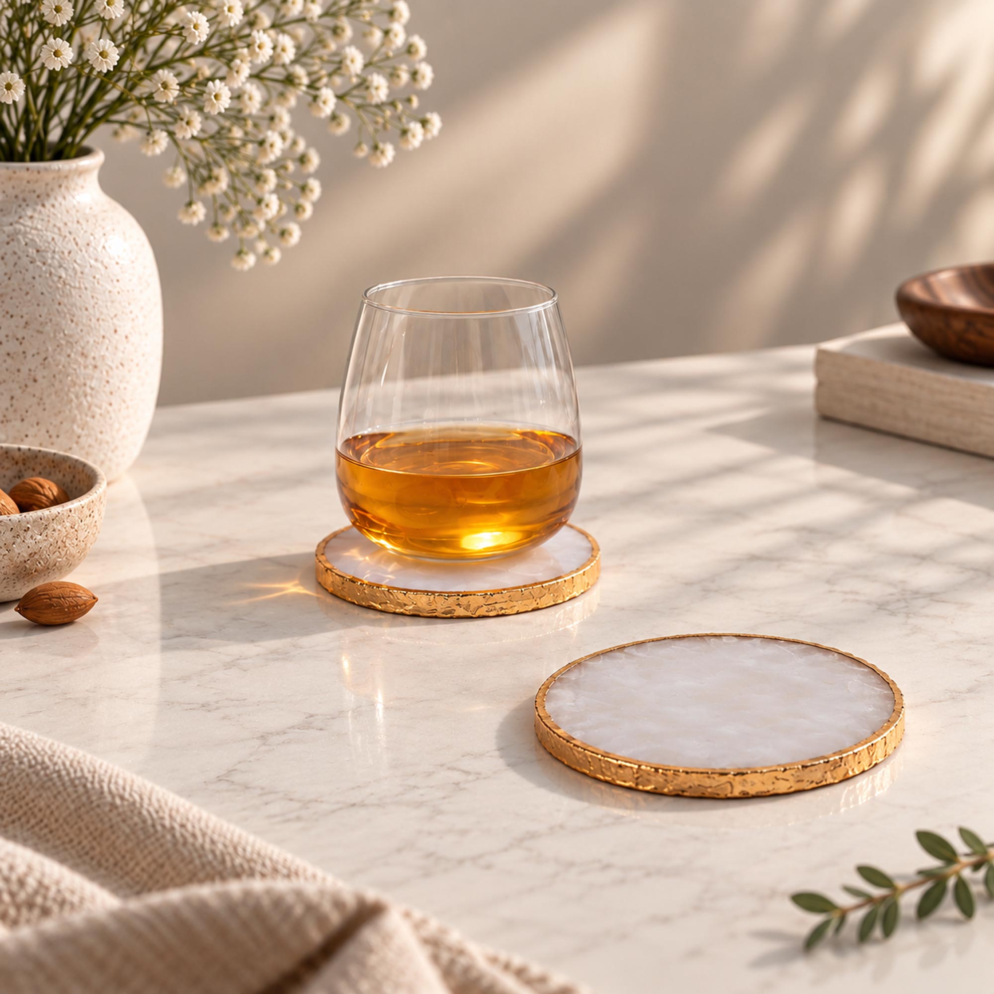 Semi Precious Coasters Set of 4