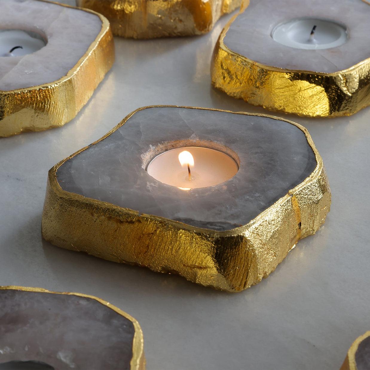 Semi Precious Tea Light Holder