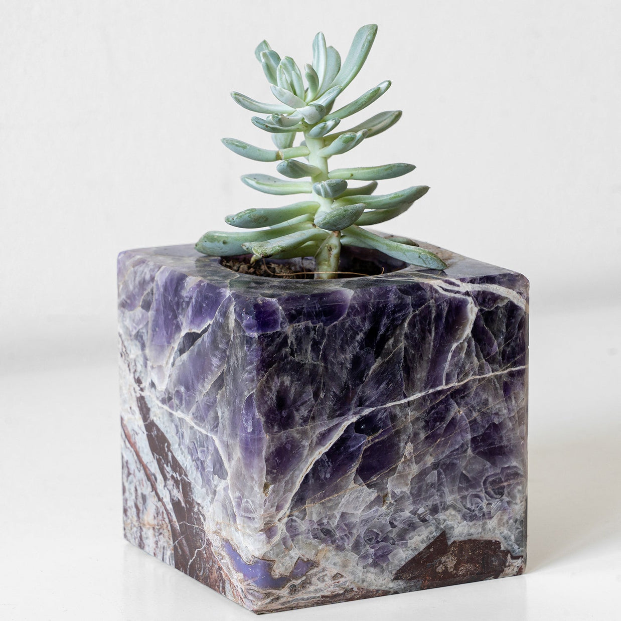 Semi Precious Cube Planter