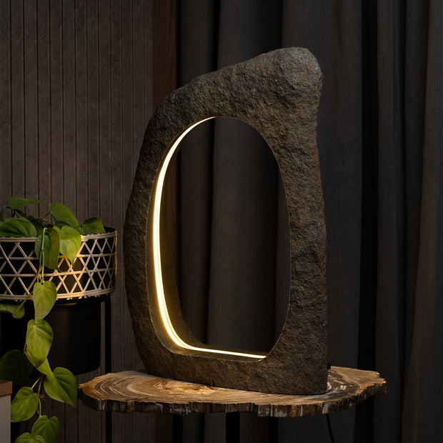 Hollow Boulder Lamp