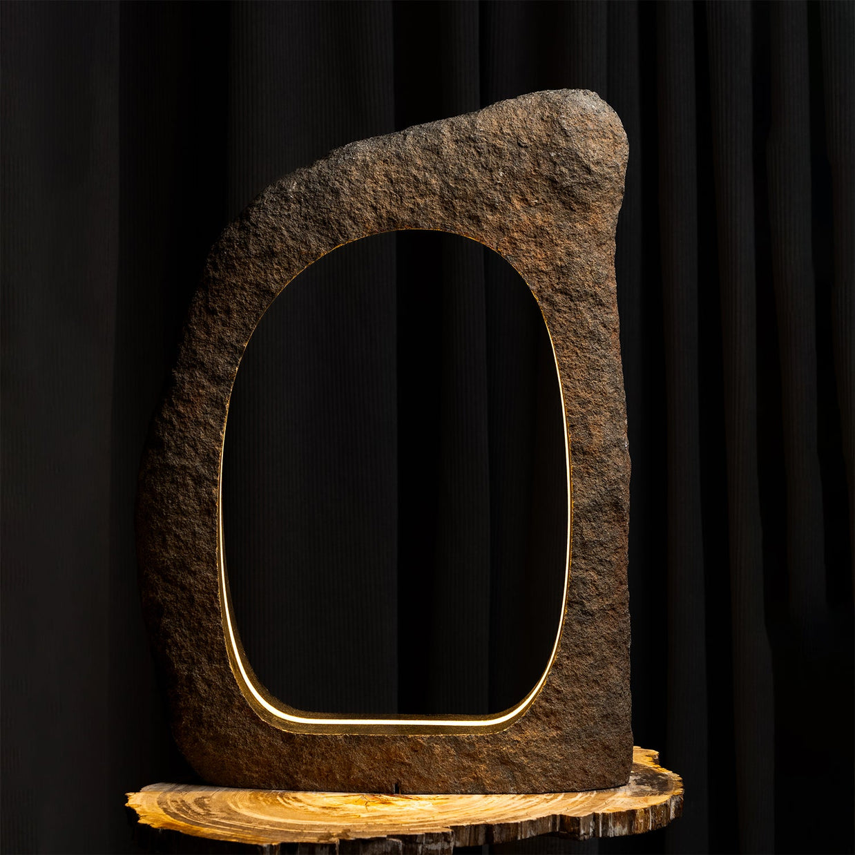 Hollow Boulder Lamp