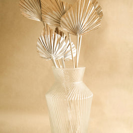 Golden Silver dual tone palm leaves - https://artecasa.in/