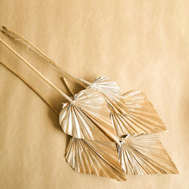 Golden Silver dual tone palm leaves - https://artecasa.in/