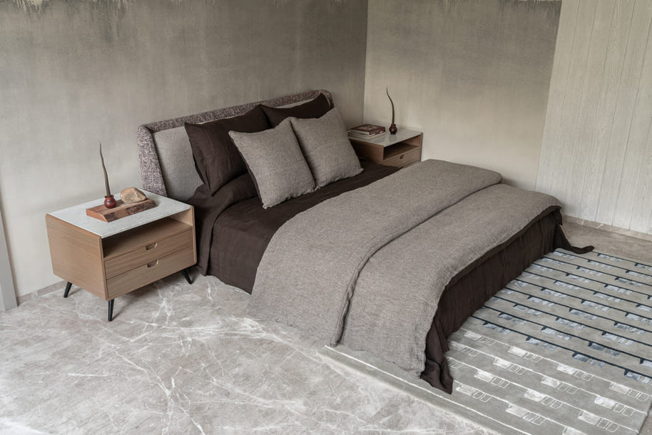Wren waffle duvet cover set