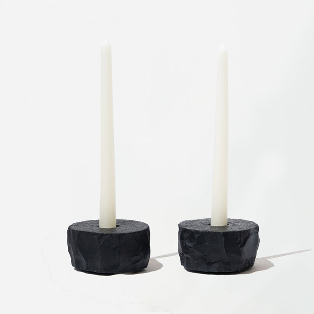 Slate Round Candle Holder