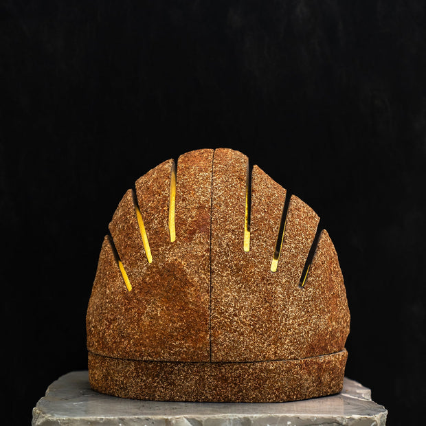 Striped Boulder Lamp