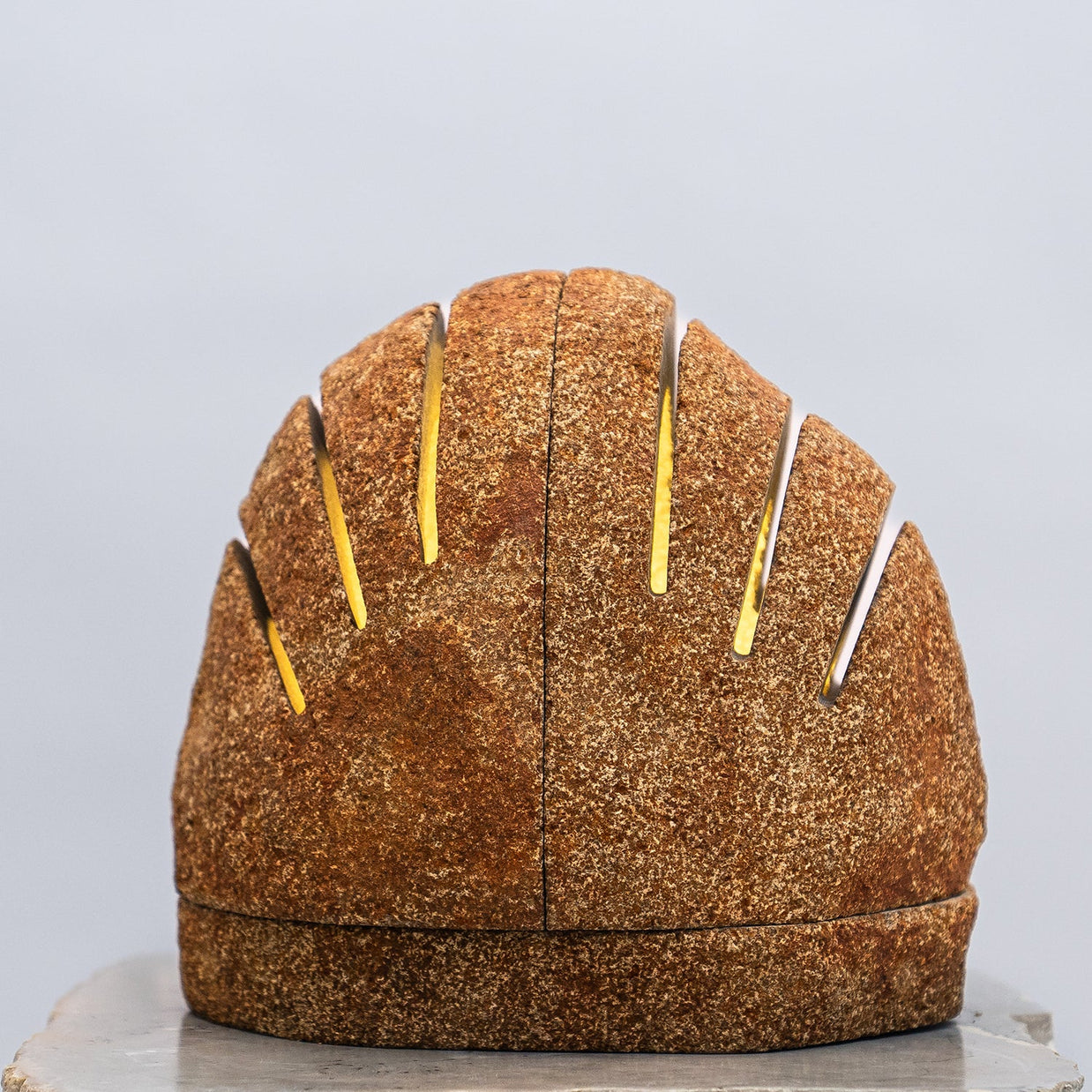 Striped Boulder Lamp