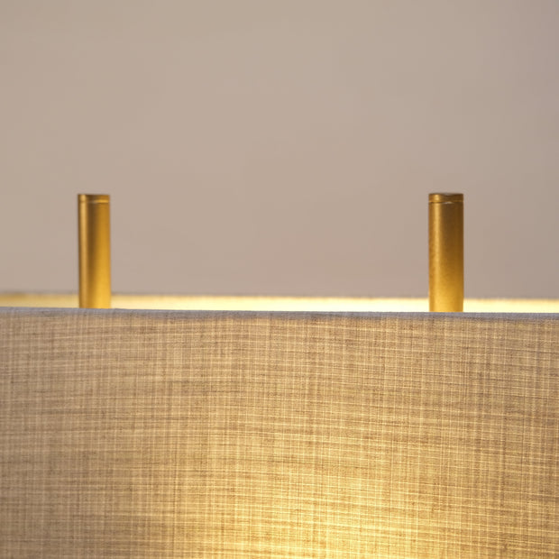 Modern Minimalism: Fabric and Metal Table Lamp