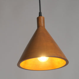 CLH182 Japandi Wooden Dining Light - The Black Steel