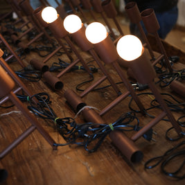 table lamp copper'