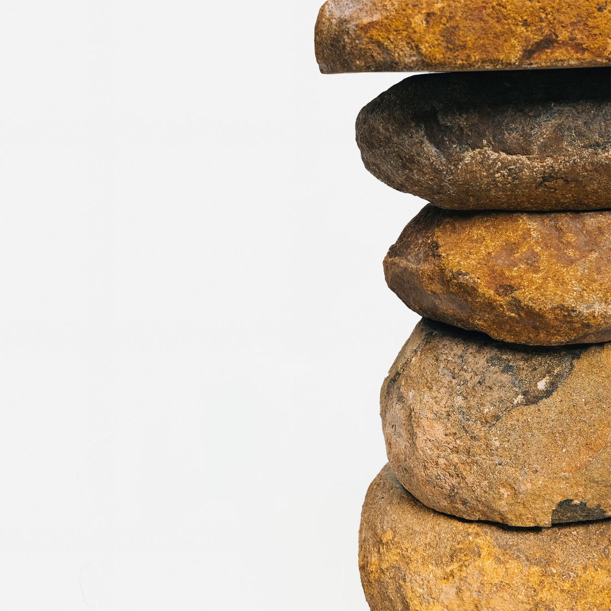 Stacked Boulder Side Table
