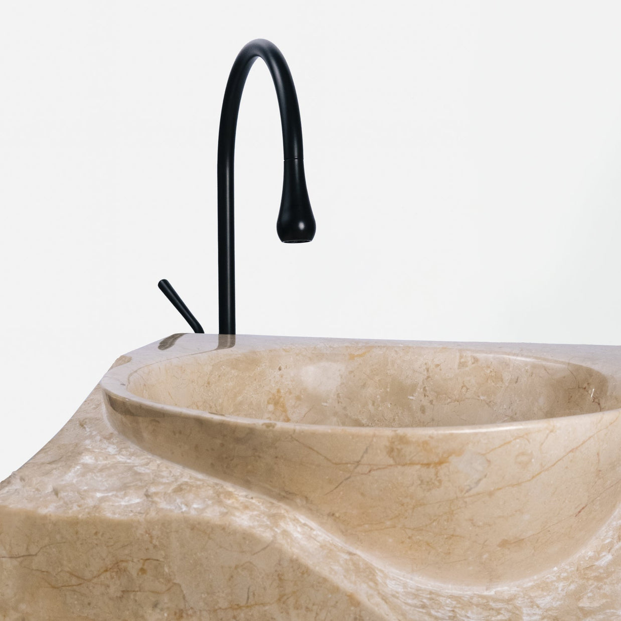 Sculpted Marble Sink