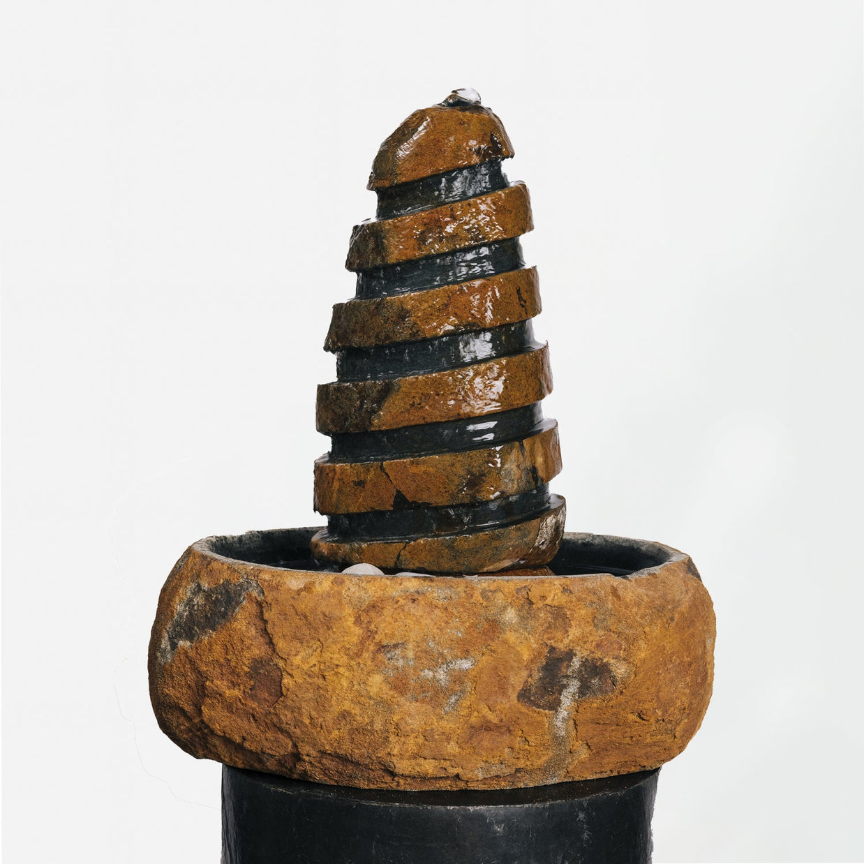 Spiral Boulder Fountain