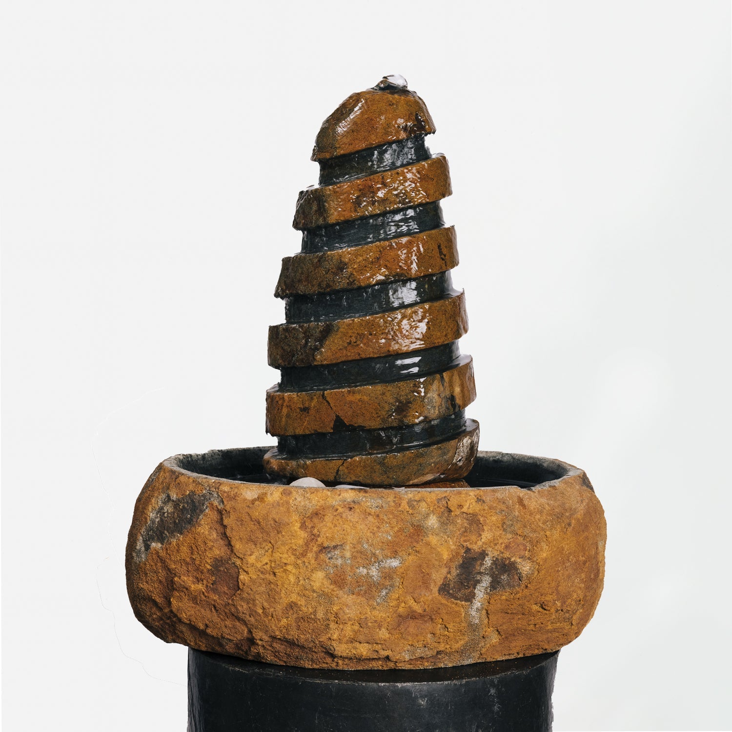 Spiral Boulder Fountain