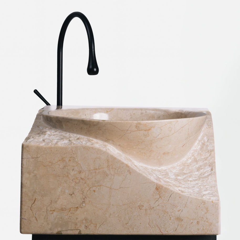 Sculpted Marble Sink