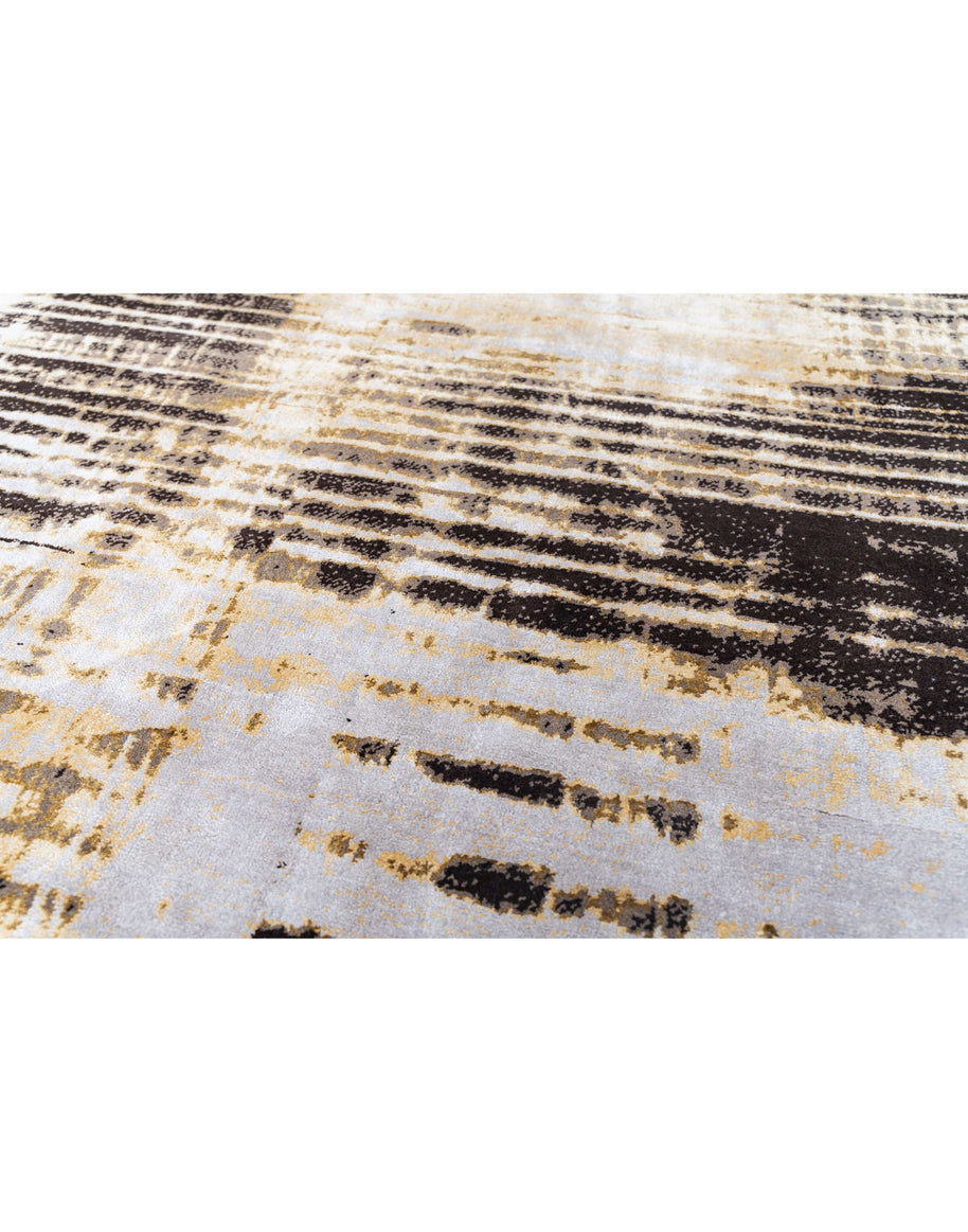 L Y M A N luxury handmade rug by Cherom in New Zealand wool, modern design with elegant color palette.
