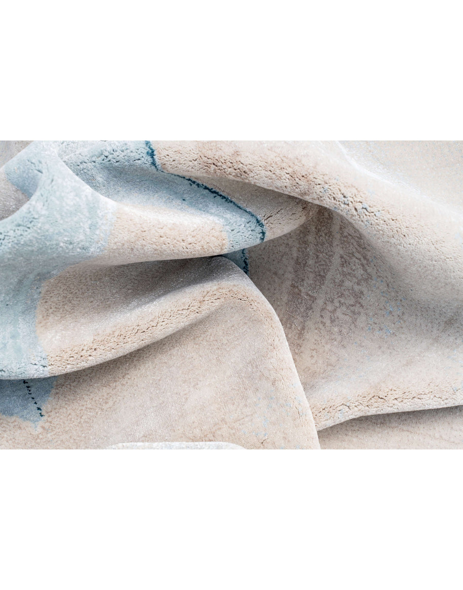 M O D E N A luxury handmade rug by Cherom, featuring soft New Zealand wool in a modern color palette.