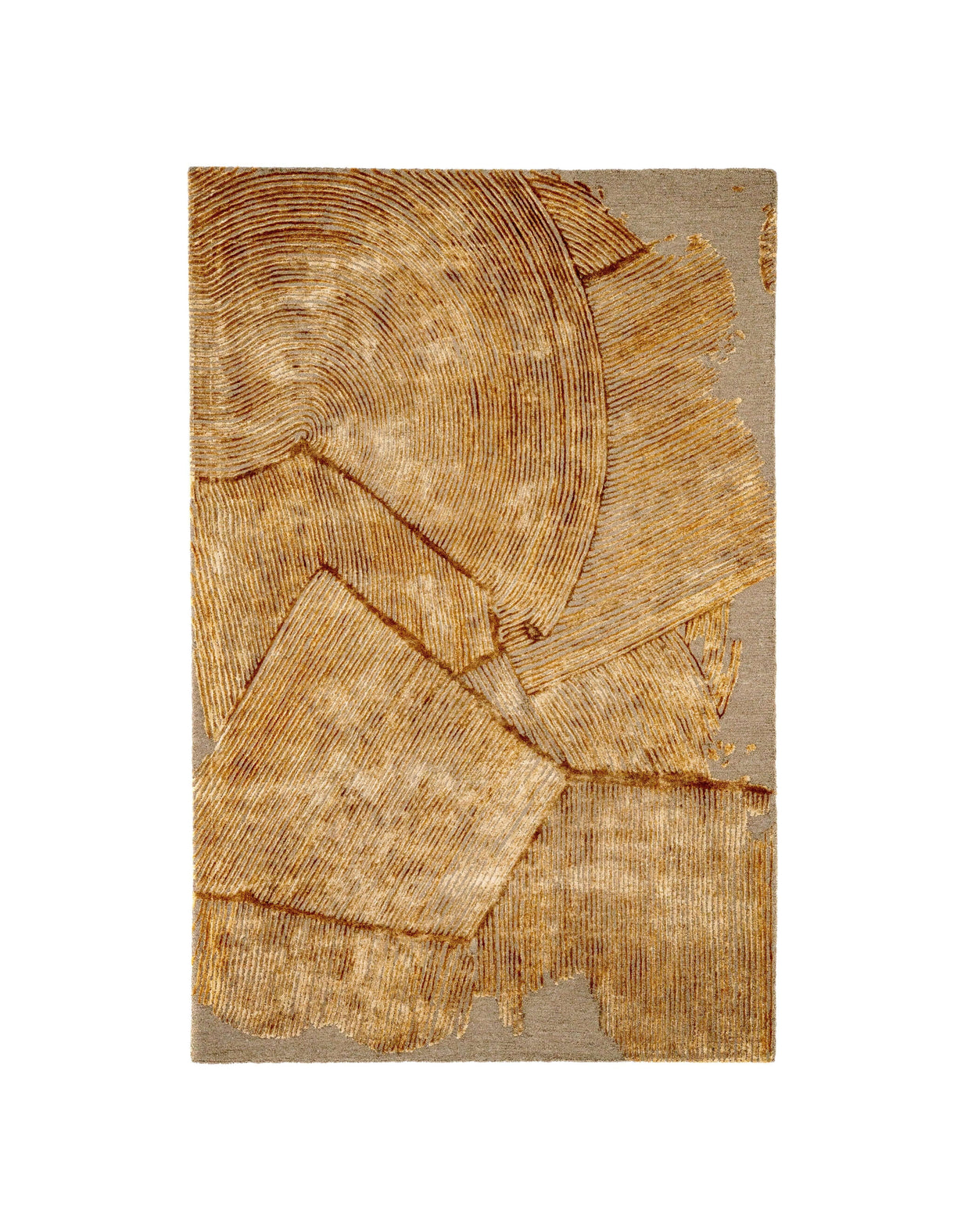 M A R V I N luxury handmade rug by Cherom in neutral New Zealand wool.
