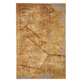 M A R V I N luxury handmade rug by Cherom in neutral New Zealand wool.
