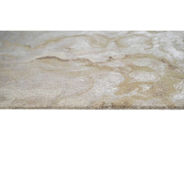 R I V E R S T O N E luxury handmade rug by Cherom in beige, taupe, grey, New Zealand wool, modern design.