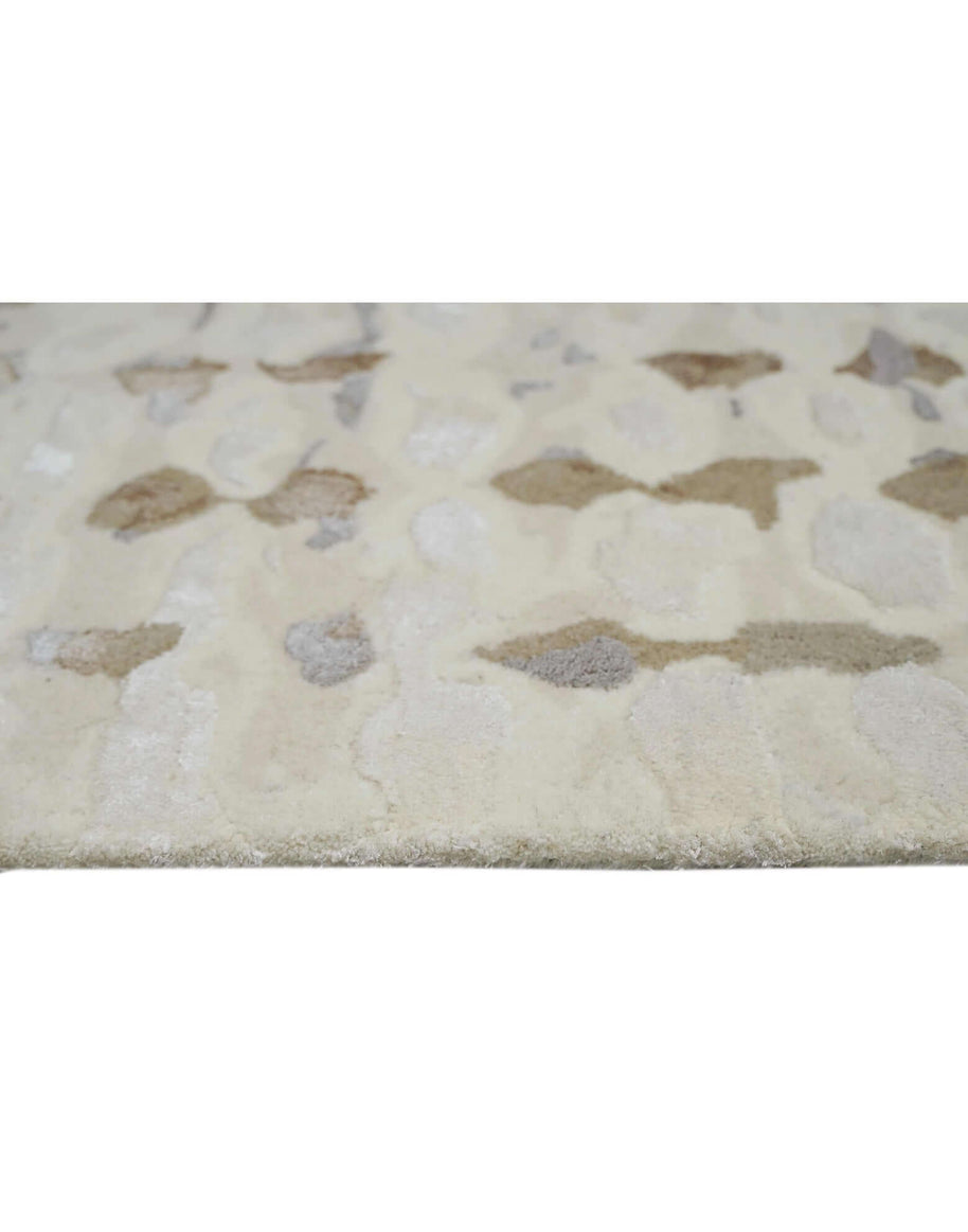 C E L L I N I luxury handmade rug by Cherom, New Zealand wool, warm neutrals.
