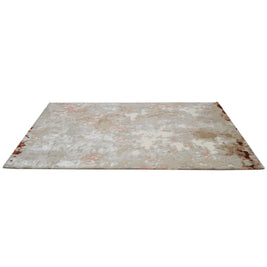 A R L E S luxury handmade rug by Cherom in blush pink, ivory, grey, New Zealand wool, modern rug, contemporary design.