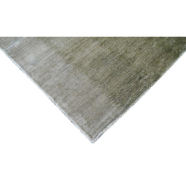 O M B R E - 1 luxury handmade rug by Cherom in soft green New Zealand wool.