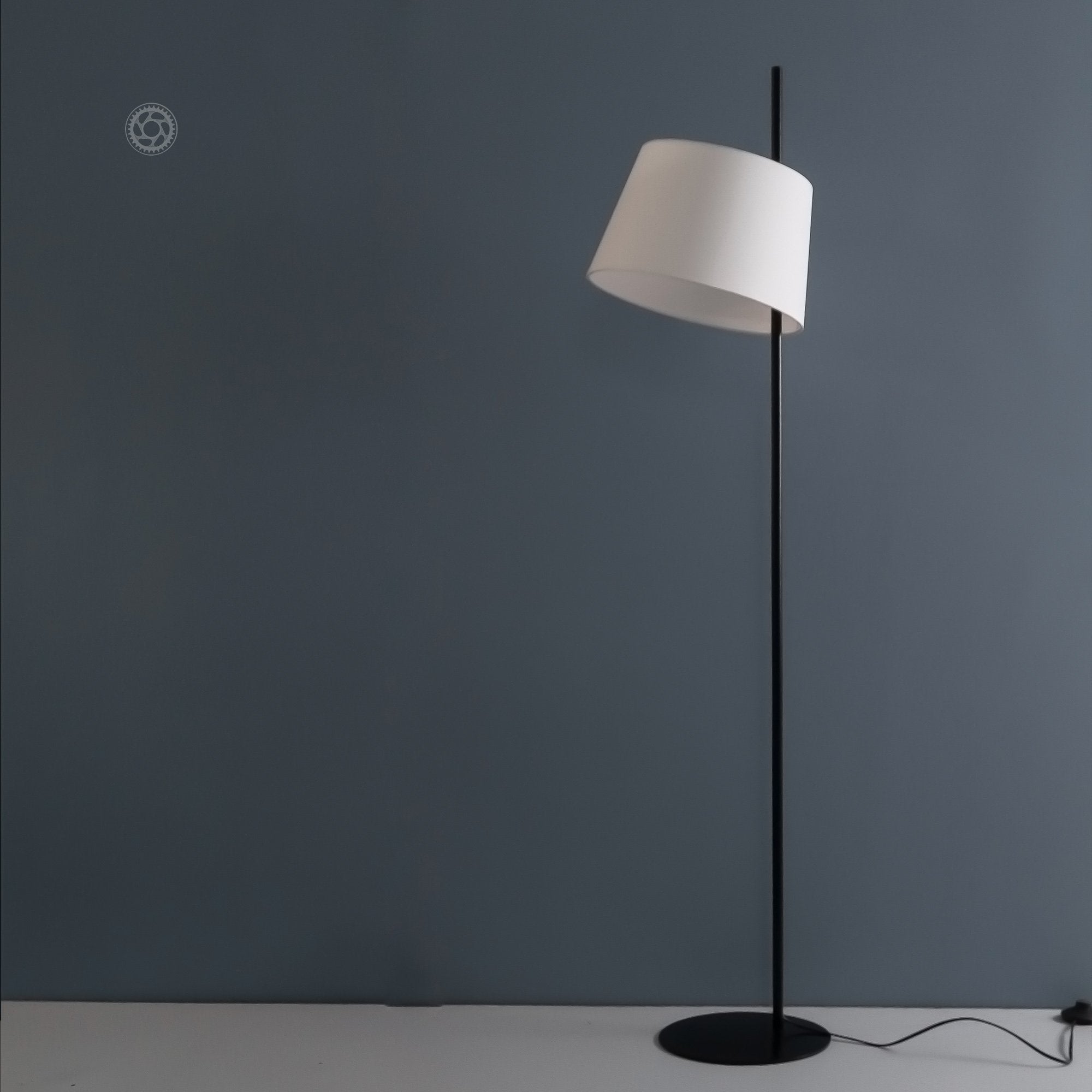 Nordic Black Metal Floor Lamp - The Black Steel
