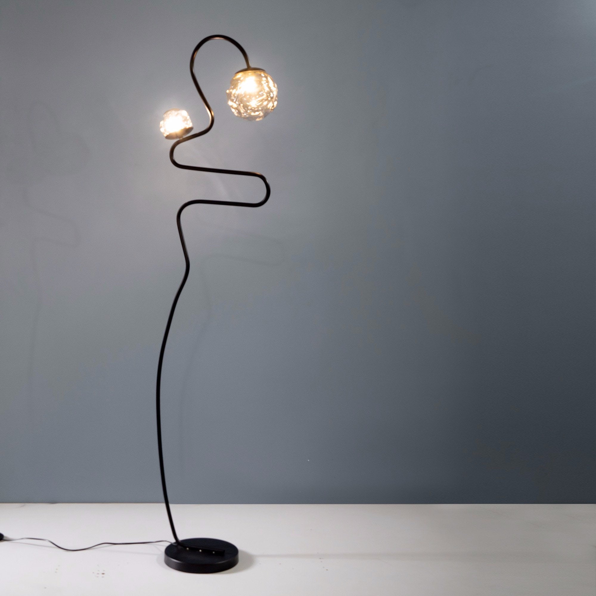 Glass floor lamp modern interior design ideas