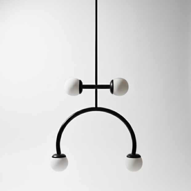 Glass ceiling hanging lamp