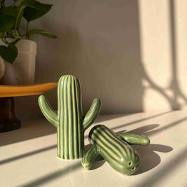 Salt and pepper shakers, cactus shakers, tableware trinket, dopamine decor, quirky shakers