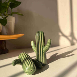 Salt and pepper shakers, cactus shakers, tableware trinket, dopamine decor, quirky shakers