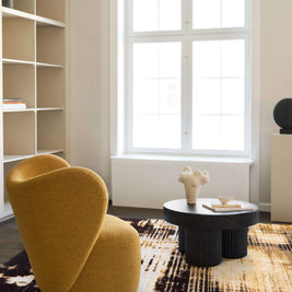 L Y M A N luxury handmade rug by Cherom, modern design in New Zealand wool, enhancing contemporary interiors.