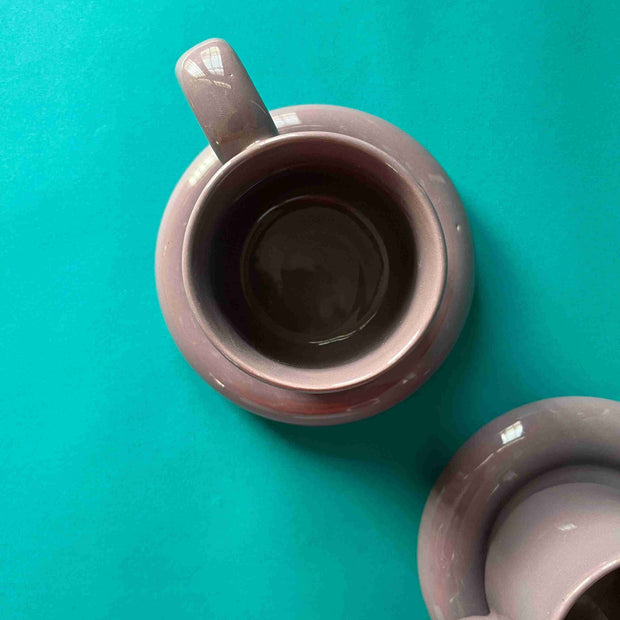 Purple Tubby Cup & Saucer Set - Single