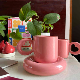 Sweetheart Tubby Mug & Saucer Set - Single