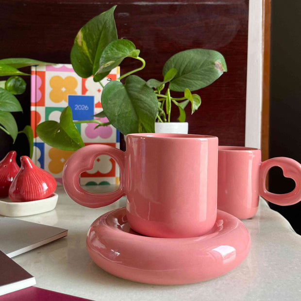 Sweetheart Tubby Mug & Saucer Set - Single