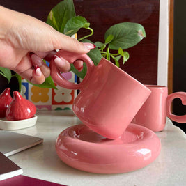 Sweetheart Tubby Mug & Saucer Set - Single