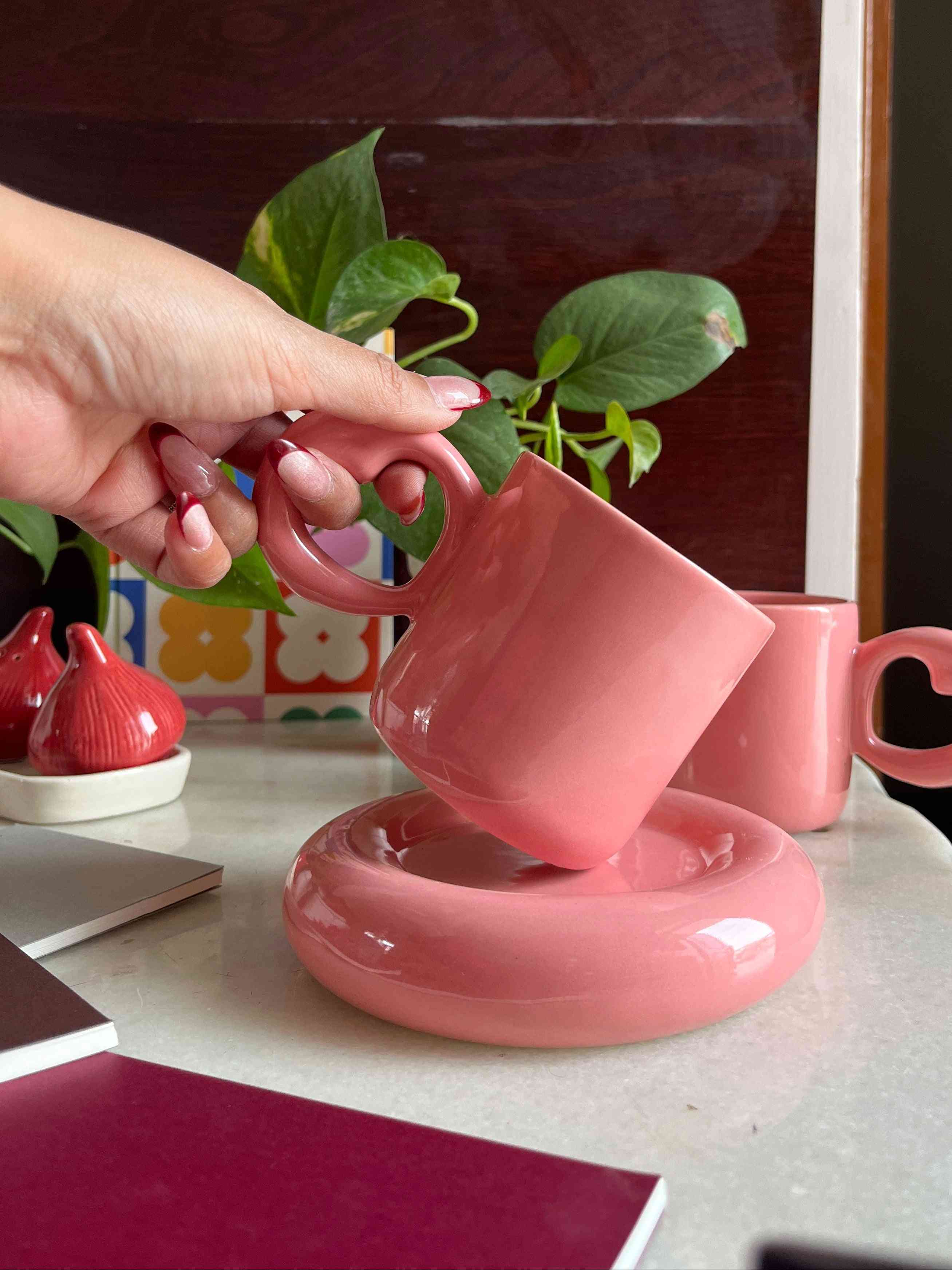 Sweetheart Tubby Mug & Saucer Set - Single
