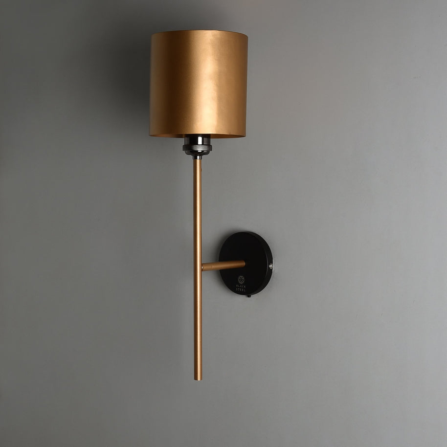 Hand Carved Metal Wall Lamp