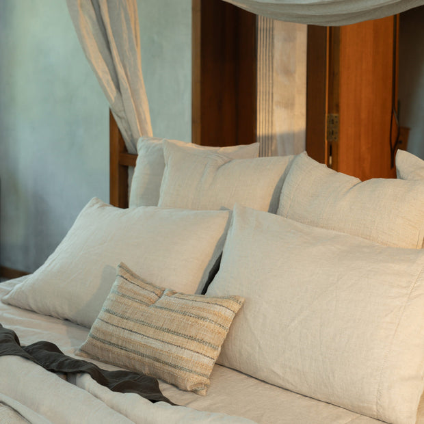Flax pillow covers