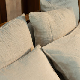 Flax waffle duvet cover set