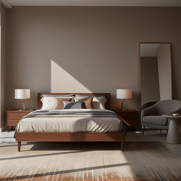 M O N E T luxury handmade rug by Cherom, New Zealand wool, modern design, neutral color.