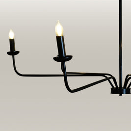 Modern Candlelight Elegance Chandelier with candle flame bulbs