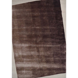 O M B R E - 5 luxury handmade rug by Cherom in brown New Zealand wool, contemporary design.