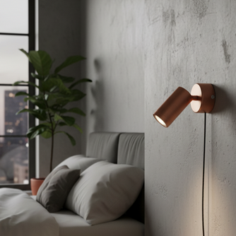 AL106 Mini Size Rose Gold Finish LED Spotlight